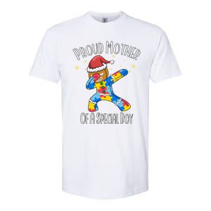 Autistic Dabbing Happy Gingerbread Christmas Autism Great Gift Softstyle CVC T-Shirt