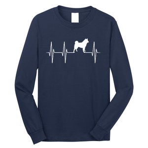 Akita Dog Heartbeat Dog Lover Gift Long Sleeve Shirt