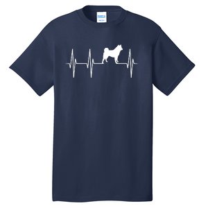 Akita Dog Heartbeat Dog Lover Gift Tall T-Shirt