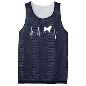 Akita Dog Heartbeat Dog Lover Gift Mesh Reversible Basketball Jersey Tank