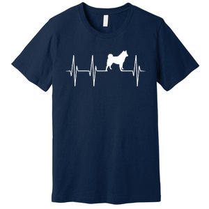 Akita Dog Heartbeat Dog Lover Gift Premium T-Shirt