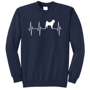 Akita Dog Heartbeat Dog Lover Gift Tall Sweatshirt