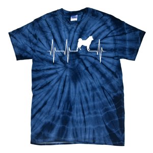 Akita Dog Heartbeat Dog Lover Gift Tie-Dye T-Shirt