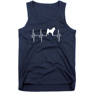 Akita Dog Heartbeat Dog Lover Gift Tank Top