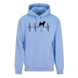 Akita Dog Heartbeat Dog Lover Gift Unisex Surf Hoodie