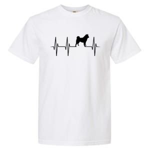 Akita Dog Heartbeat Dog Lover Gift Garment-Dyed Heavyweight T-Shirt