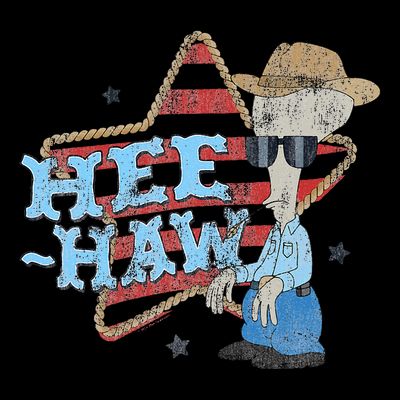 American Dad! Heehaw Roger The Alien Cowboy Chest Poster T-Shirt