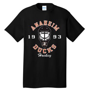 A.N.A.H.E.I.M Ducks Hockey Mask Black Tall T-Shirt