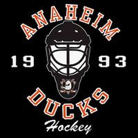 A.N.A.H.E.I.M Ducks Hockey Mask Black 7-Panel Snapback Hat