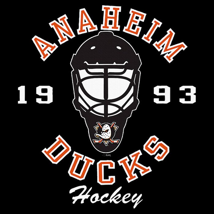 A.N.A.H.E.I.M Ducks Hockey Mask Black 7-Panel Snapback Hat
