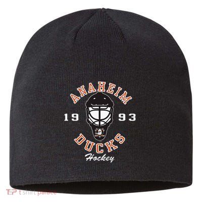 A.N.A.H.E.I.M Ducks Hockey Mask Black Sustainable Beanie