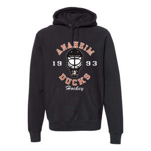 A.N.A.H.E.I.M Ducks Hockey Mask Black Premium Hoodie