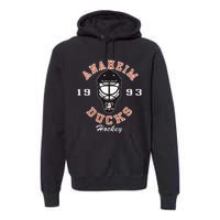 A.N.A.H.E.I.M Ducks Hockey Mask Black Premium Hoodie