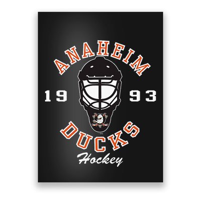 A.N.A.H.E.I.M Ducks Hockey Mask Black Poster