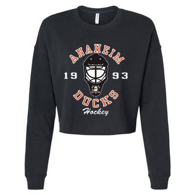 A.N.A.H.E.I.M Ducks Hockey Mask Black Cropped Pullover Crew