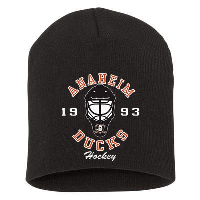 A.N.A.H.E.I.M Ducks Hockey Mask Black Short Acrylic Beanie