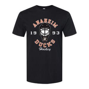 A.N.A.H.E.I.M Ducks Hockey Mask Black Softstyle CVC T-Shirt