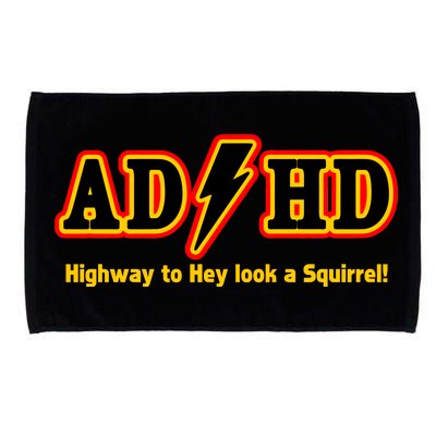 ADHD Highway To Squirrel Microfiber Hand Towel