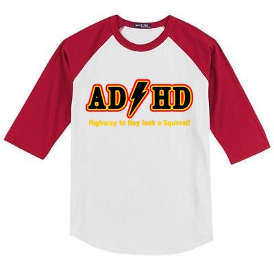 ADHD Highway To Squirrel Kids Colorblock Raglan Jersey