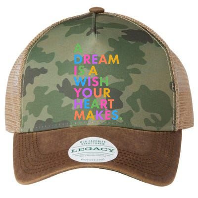 A Dream Is A Wish Your Heart Makes Legacy Tie Dye Trucker Hat