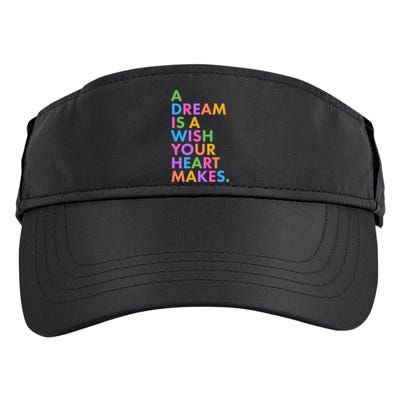 A Dream Is A Wish Your Heart Makes Adult Drive Performance Visor
