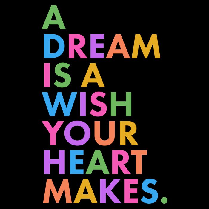 A Dream Is A Wish Your Heart Makes Drawstring Bag