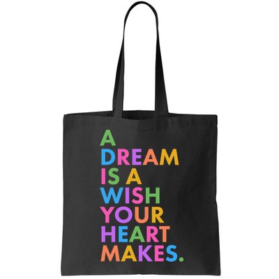 A Dream Is A Wish Your Heart Makes Bag