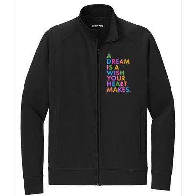 A Dream Is A Wish Your Heart Makes Stretch Full-Zip Cadet Jacket