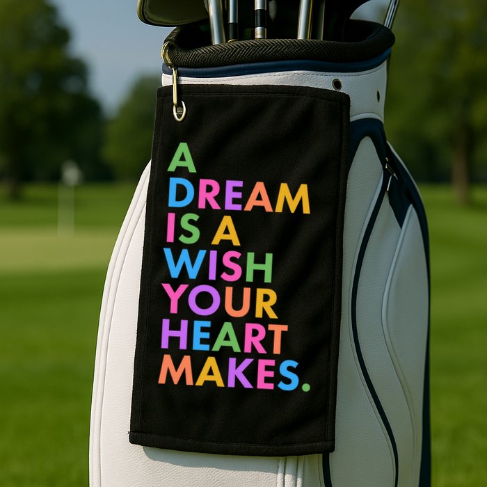 A Dream Is A Wish Your Heart Makes Golf Towel