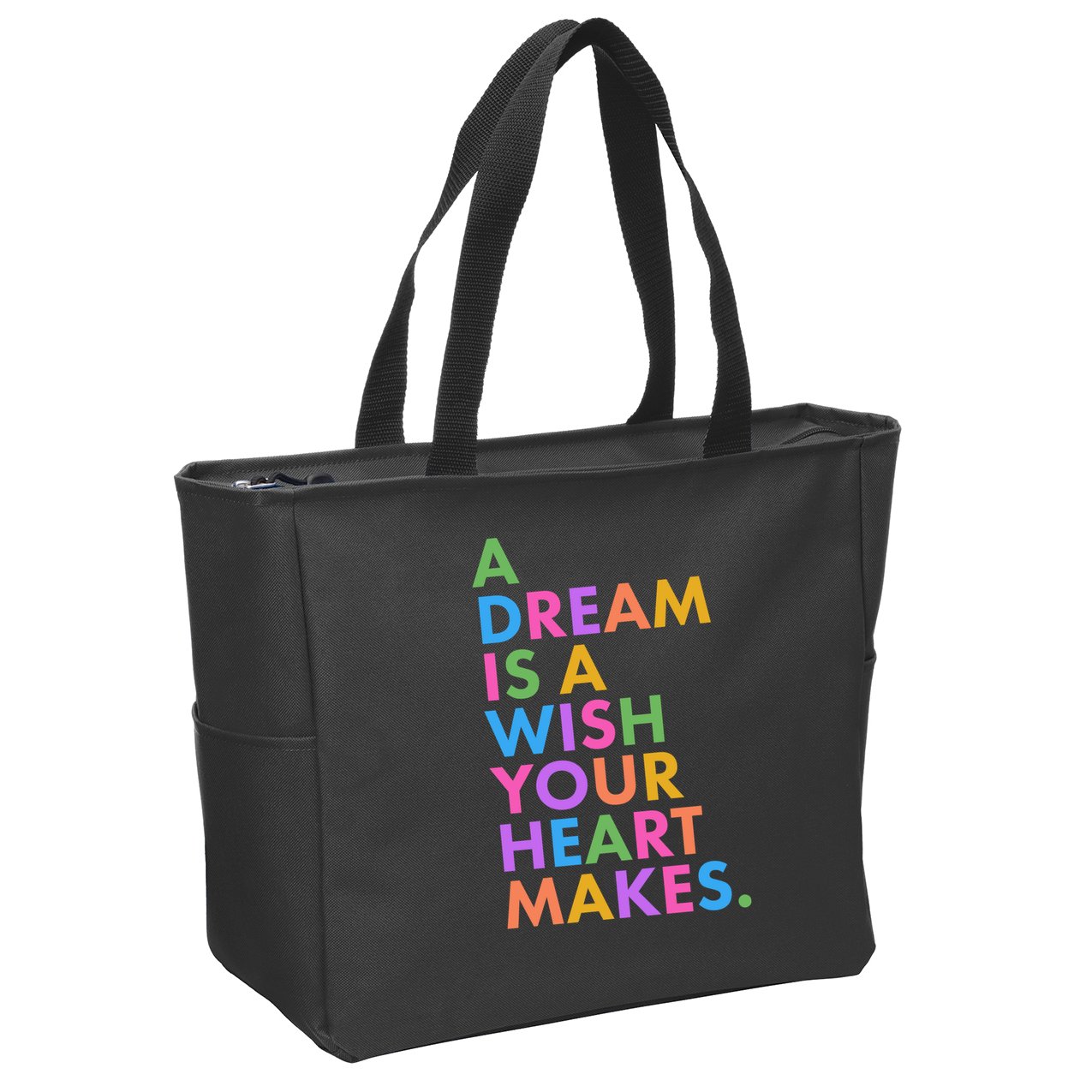 A Dream Is A Wish Your Heart Makes Zip Tote Bag
