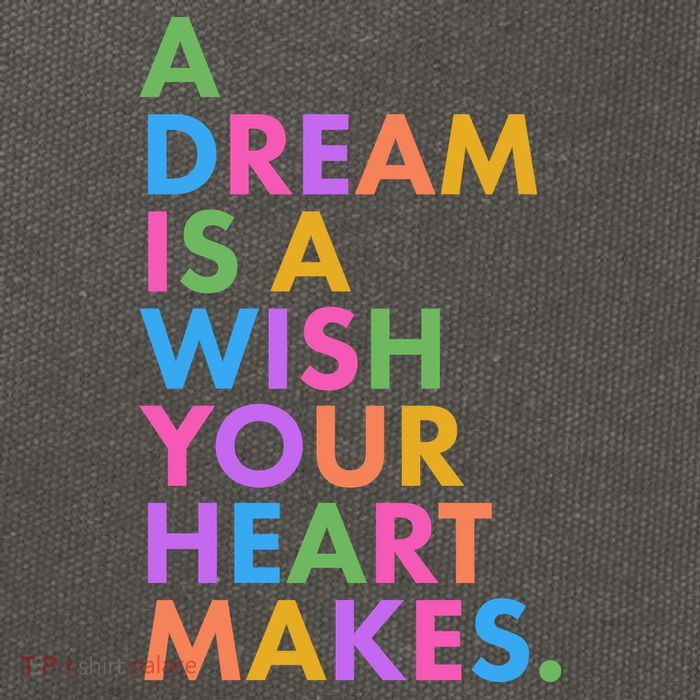 A Dream Is A Wish Your Heart Makes Cotton Canvas Backpack