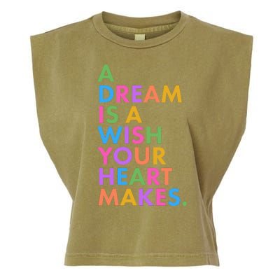 A Dream Is A Wish Your Heart Makes Garment-Dyed Women's Muscle Tee