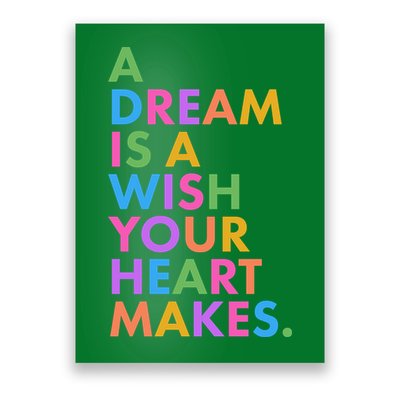A Dream Is A Wish Your Heart Makes Poster
