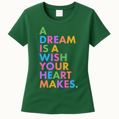 A Dream Is A Wish Your Heart Makes Womens T-Shirt