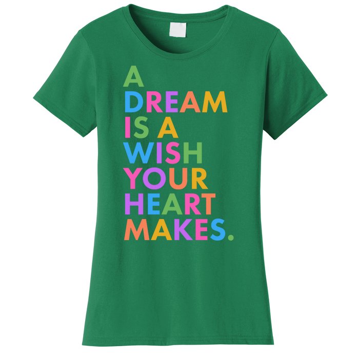 A Dream Is A Wish Your Heart Makes Women's T-Shirt