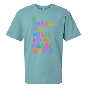 A Dream Is A Wish Your Heart Makes Sueded Cloud Jersey T-Shirt