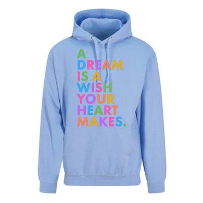 A Dream Is A Wish Your Heart Makes Unisex Surf Hoodie