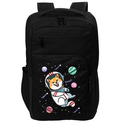 Astronaut Dog In Space Shiba Inu Akita Boy Girl Cosmonaut Impact Tech Backpack