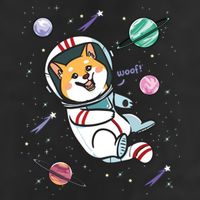 Astronaut Dog In Space Shiba Inu Akita Boy Girl Cosmonaut 11oz C Handle Ceramic Mug
