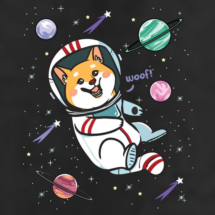 Astronaut Dog In Space Shiba Inu Akita Boy Girl Cosmonaut 11oz C Handle Ceramic Mug
