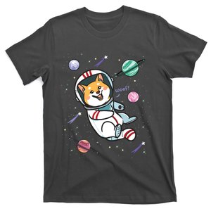 Astronaut Dog In Space Shiba Inu Akita Boy Girl Cosmonaut T-Shirt