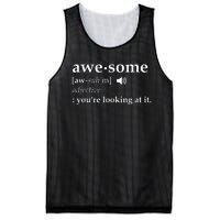 Awesome Definition Im Awesome Funny Mesh Reversible Basketball Jersey Tank