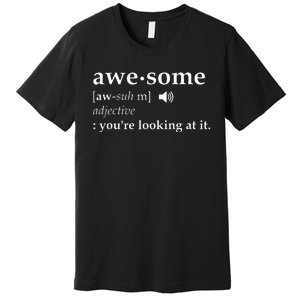 Awesome Definition Im Awesome Funny Premium T-Shirt