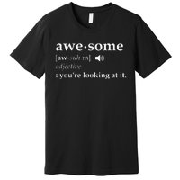 Awesome Definition Im Awesome Funny Premium T-Shirt