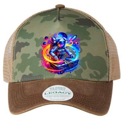 Astronaut Dj In Space Music Edm Legacy Tie Dye Trucker Hat