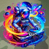 Astronaut Dj In Space Music Edm Legacy Tie Dye Trucker Hat