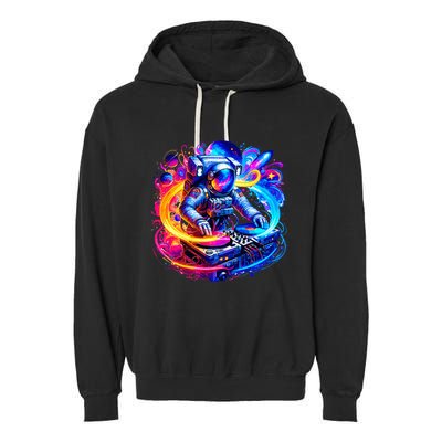 Astronaut Dj In Space Music Edm Garment-Dyed Fleece Hoodie