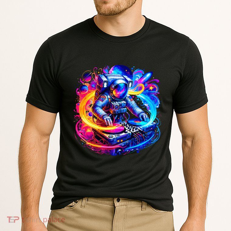 Astronaut Dj In Space Music Edm Performance Shirt