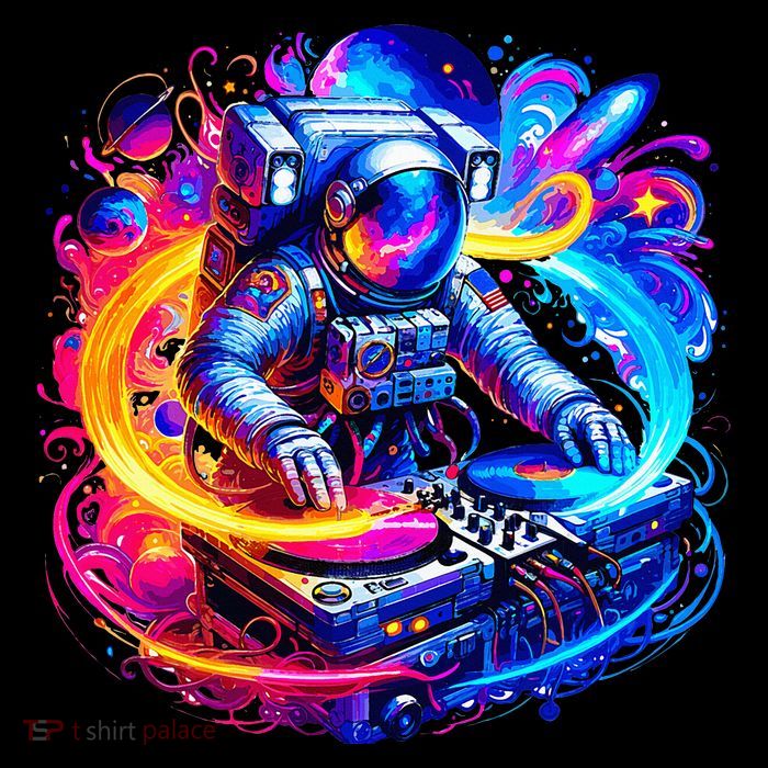 Astronaut Dj In Space Music Edm Tall T-Shirt