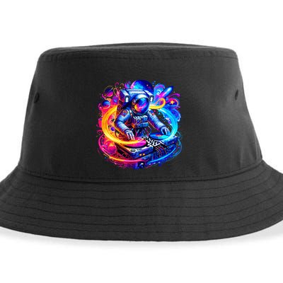 Astronaut Dj In Space Music Edm Sustainable Bucket Hat